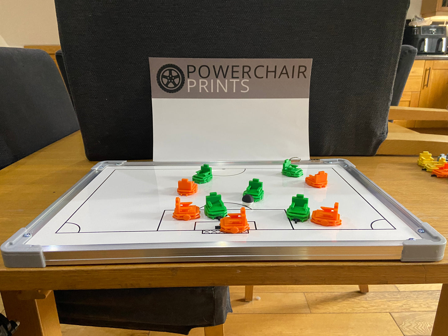 Pack Of 12 Powerchair Hockey Tactics Board Magnets